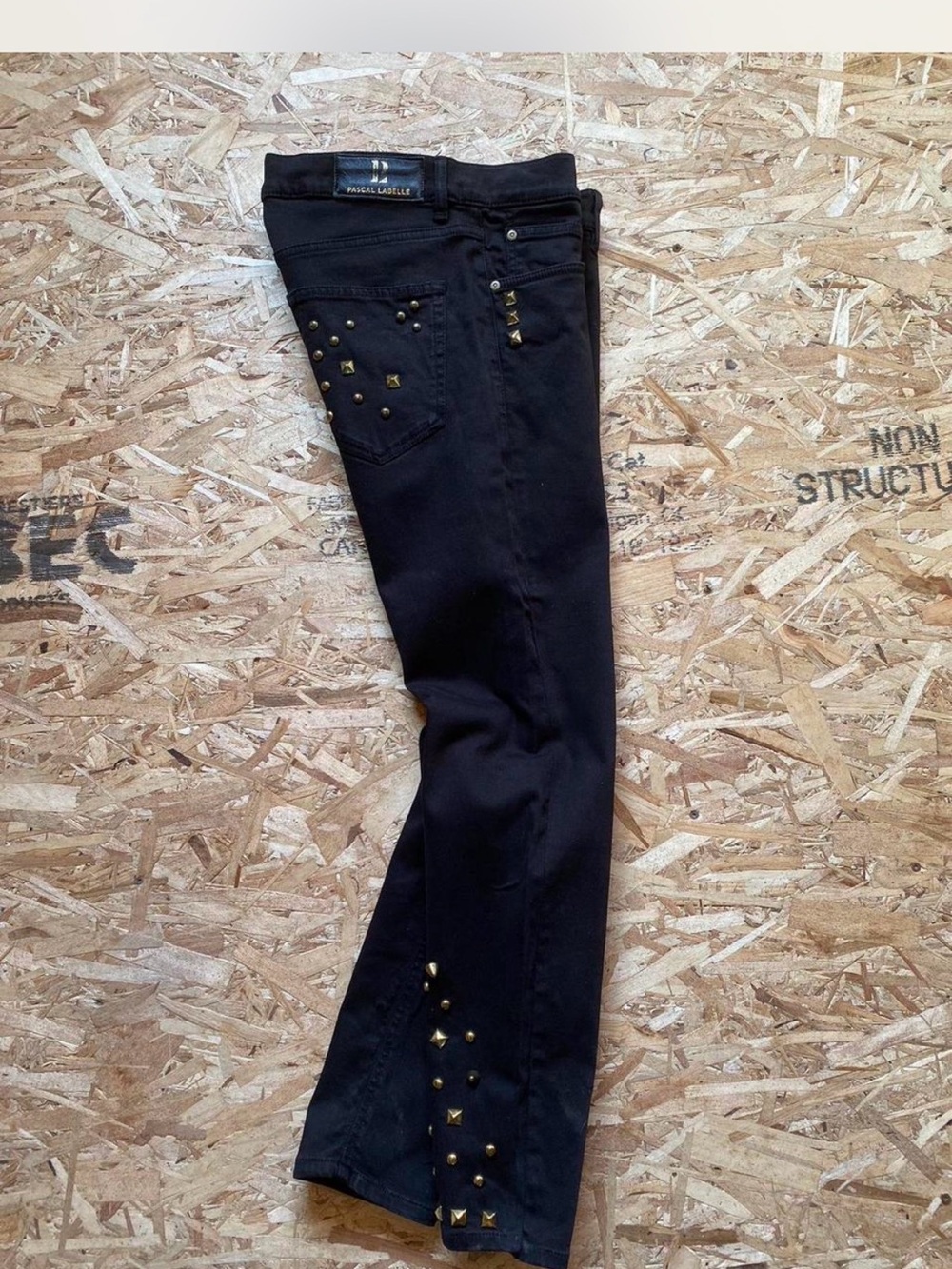 Black Pascal Labelle 1/1 Custom Studded Men’s Jeans